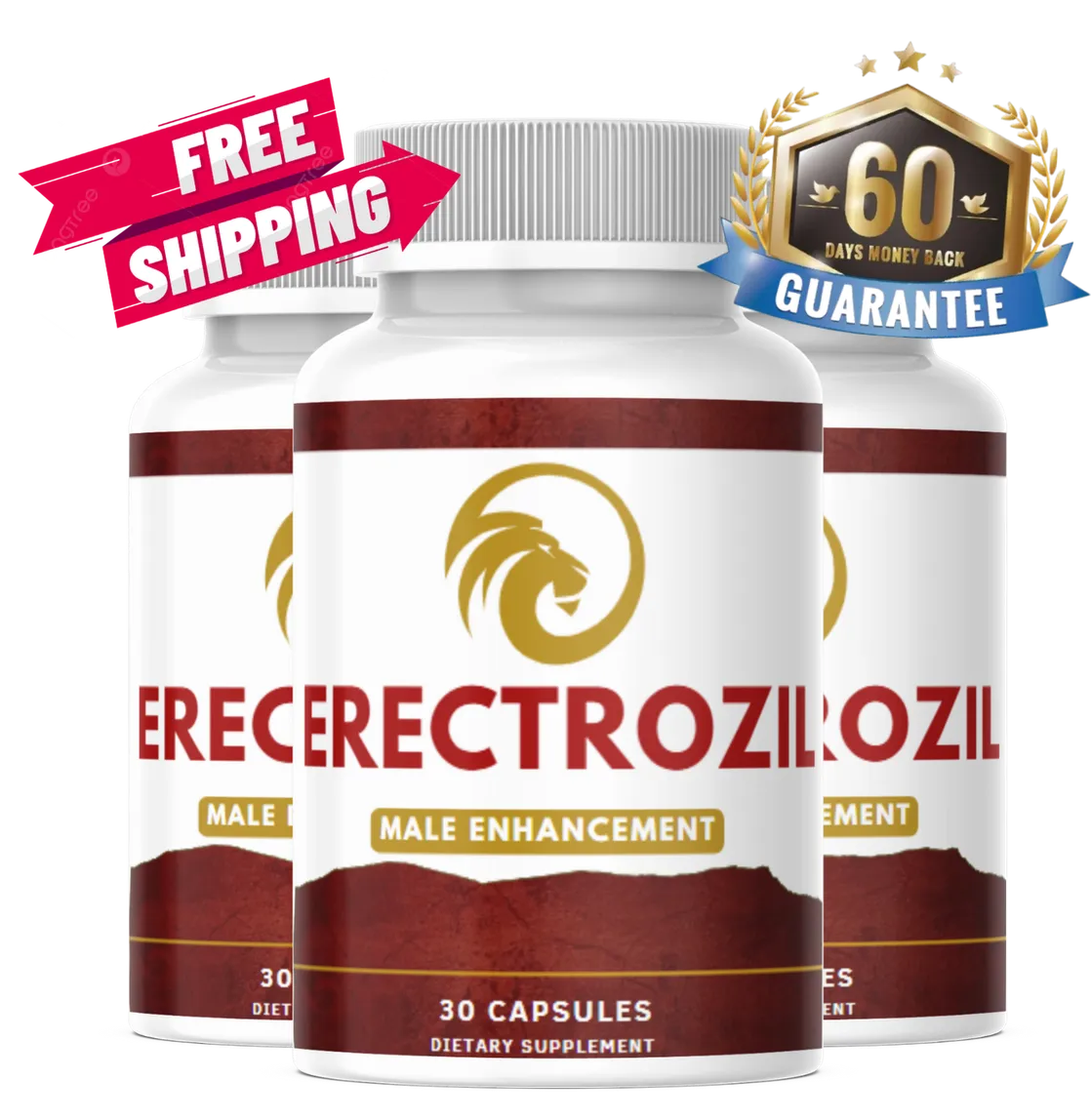 Erectrozil three-bottle male vitality bundle, the 90-day supply